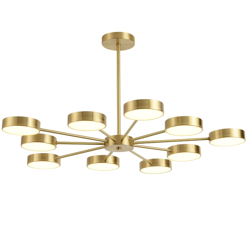 

Modern Art Chandelier Minimalist LED Creative Personality Chandelier Brass Restaurant Chandelier Line Chandelier