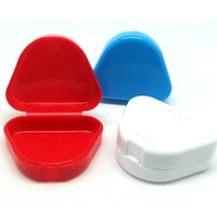 new dental retainer orthodontic mouth guard denture storage case box plastic oral hygiene supplies organizer accessories