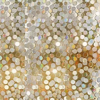 40cmx10m electrostatic glass stickers square transparent opaque mosaic dot sequins glittering pvc glass stickers