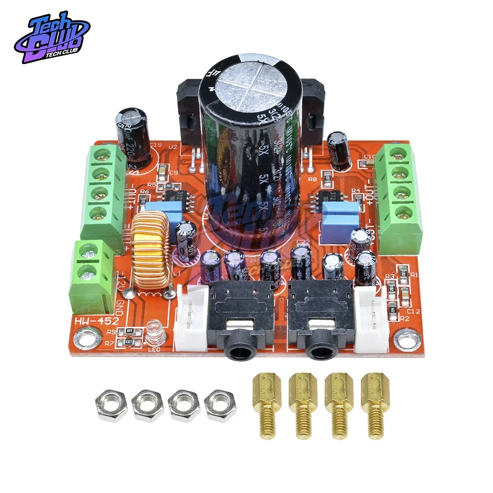 XH M150 TDA7850 DC 12V автомобильный модуль усилителя мощности звука с BA3121 шумоподавления