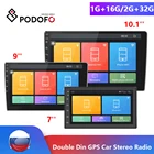 Автомагнитола Podofo, 2 din, Android, мультимедийный видеоплеер, Универсальная автомобильная стереомагнитола, GPS, Wi-Fi, Bluetooth, USB