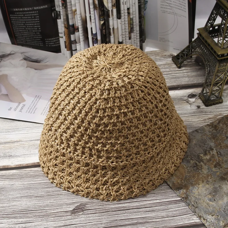 

2021 New Spring Hat Wide Brim Hats For Women Panama Contton Dome Bucket Hat