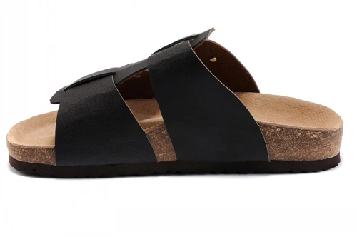 

Mens Designer brand Connected Double button slipper Women Summer beach slipper top Quality Genuine Leather With original box 807