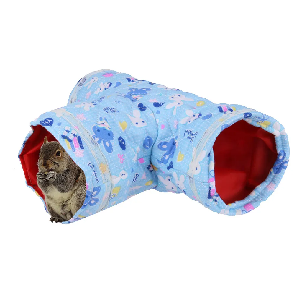 Маленькая складная игрушка для животных игровой туннель хомяка морская свинка