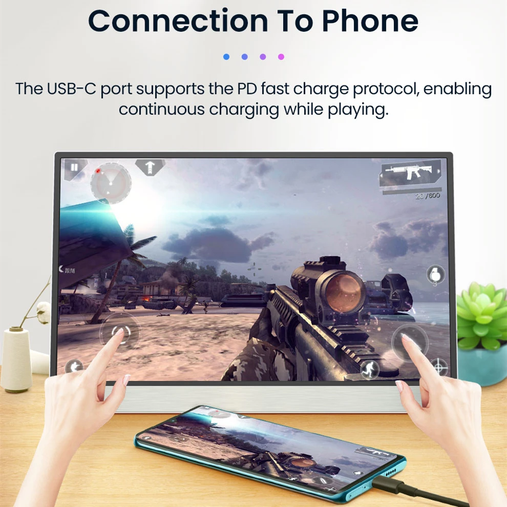 15-дюймовый портативный монитор сенсорный экран Raspberry Pi IPS дисплей для ноутбука