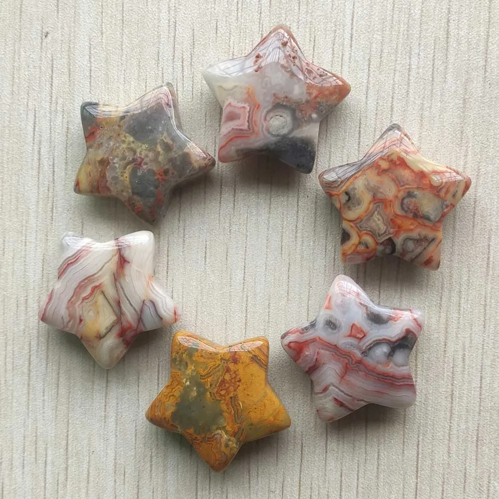 

new Fashion natural crazy onyx star shape no hole pendants for Accessories jewelry making 6pcs/lot Wholesale free shipping