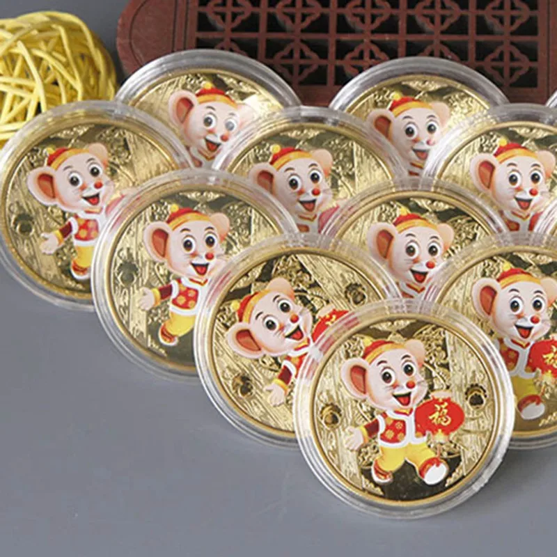 Памятная монета 2020 крыса год крысы доставляют деньги коллекционный Новогодний