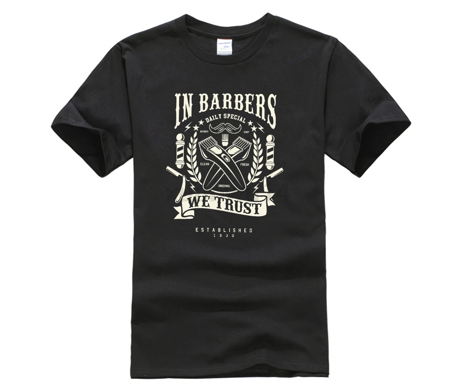 Горячие предложения 2019 Мужская футболка Модный летний Стиль борода череп фризер