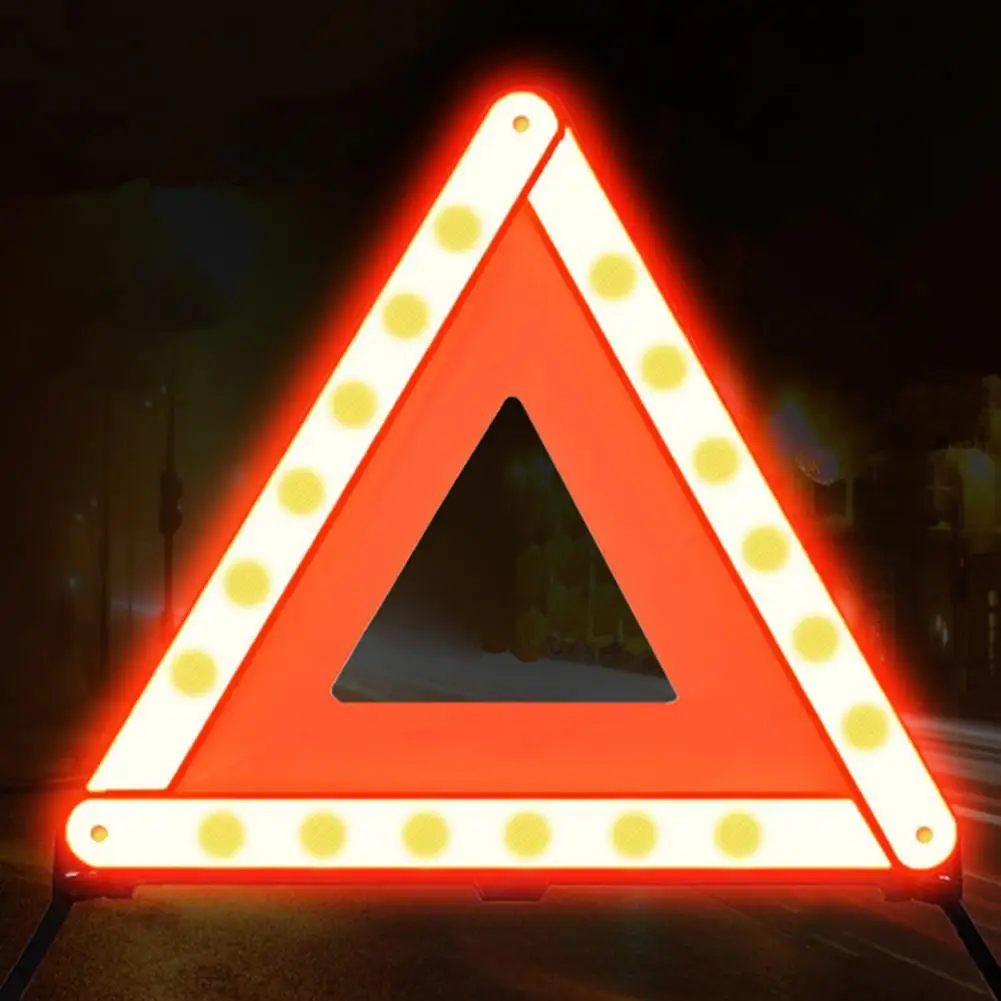 

60%HOTWarning Sign Folding Sturdy ABS Car Warning Triangle Emergency Reflector for Parking