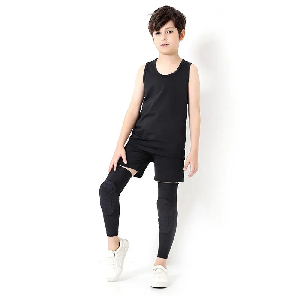 1 шт. детские футбольные наколенники Детские противоударные баскетбольные соты