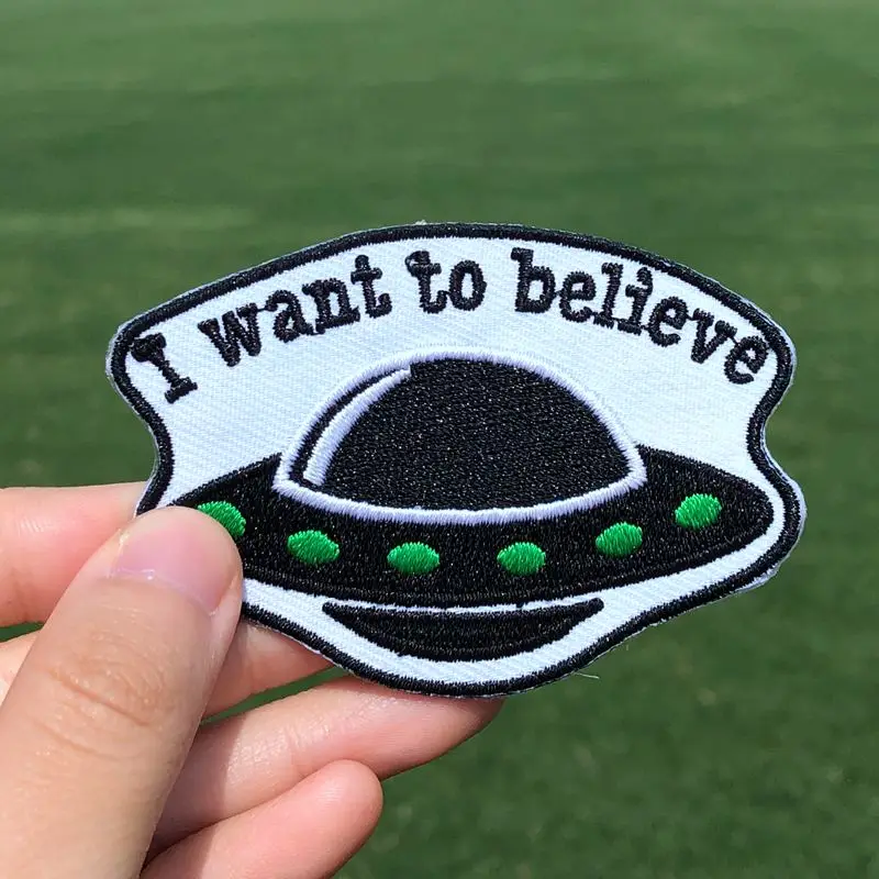 Prajna UFO патчи для одежды Alien вышитые железные нашивки на одежде значки планеты