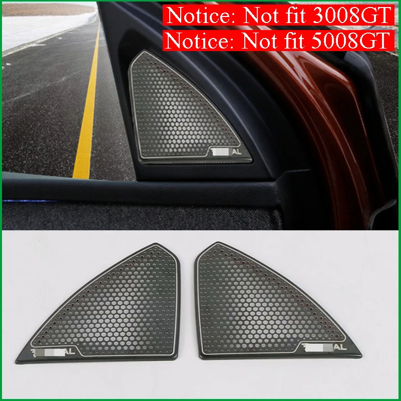 

Car Styling For Peugeot 3008 5008 2017 2018 A-pillar Speaker Loudspeaker Horn Decoration Cover Trim Sticker Car Accessories