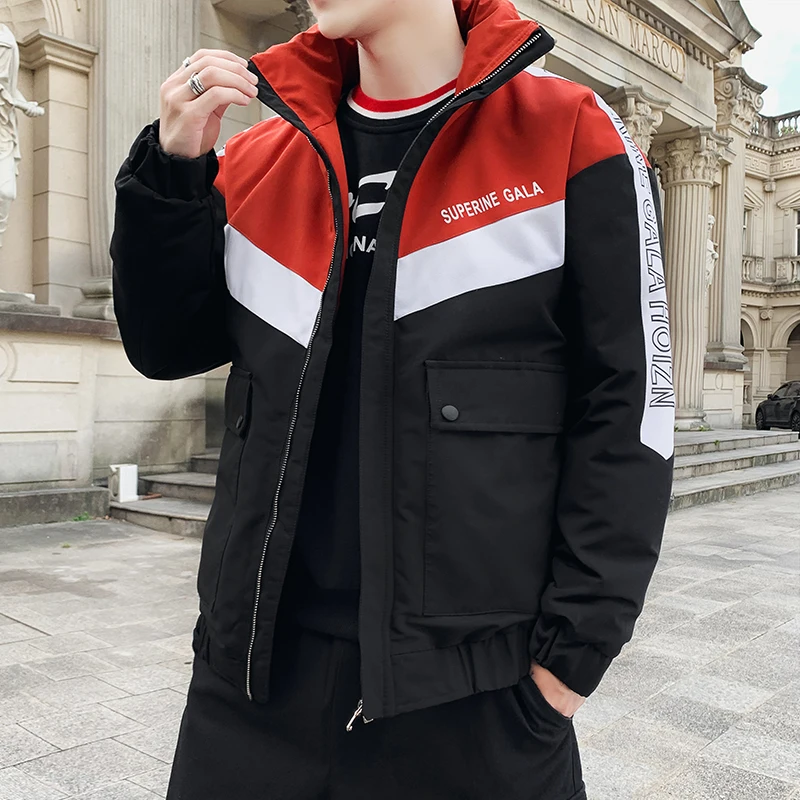 

TFETTERS Coat Men 2021 Winter New Casual Thick Cotton Waterproof Jacket Men Fashion Outwear Mens Winter Jackets and Coats