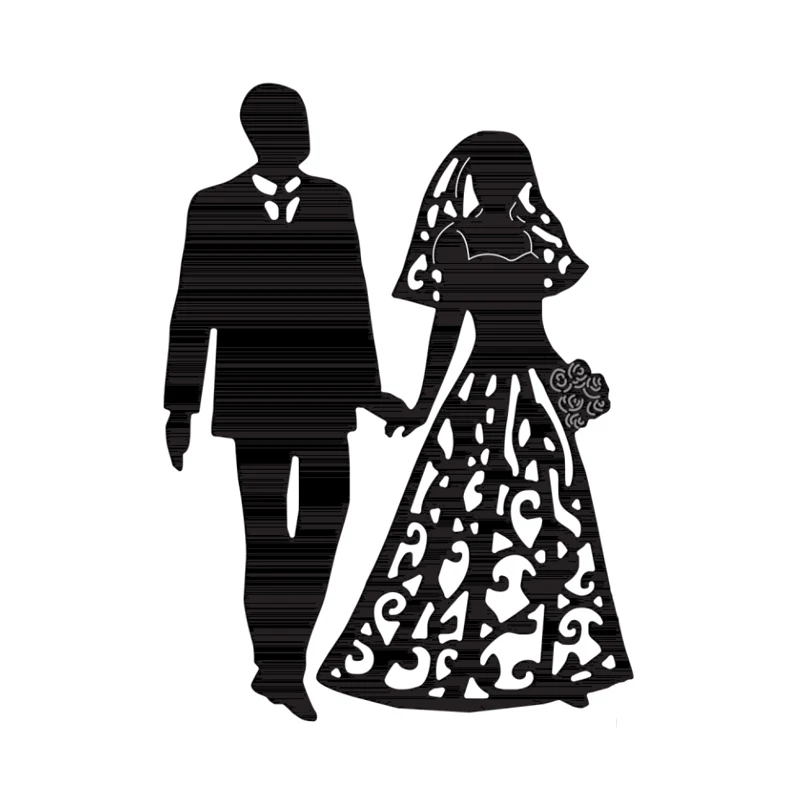 Металлические режущие штампы для влюбленных свадебные фотографии записки