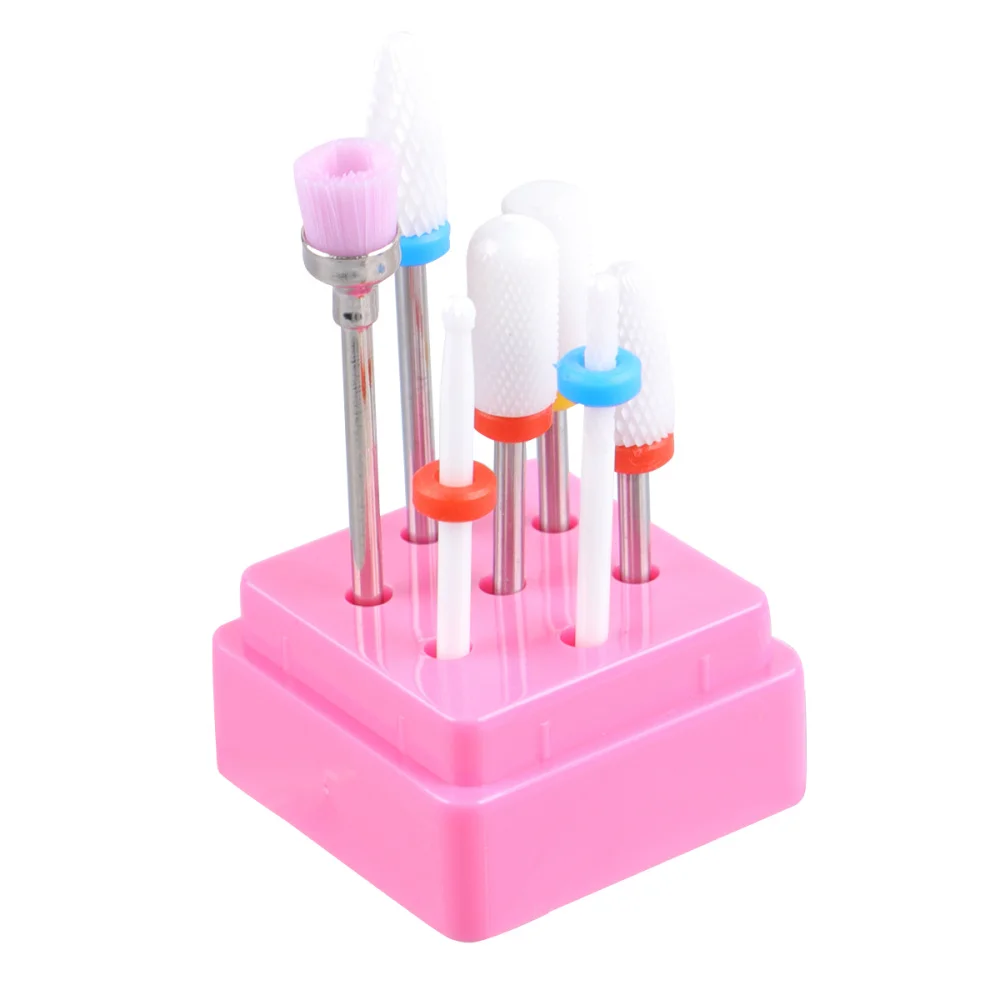

1 Set Creative Tungsten Steel Nail Cuticle Drill Head Professional Manicure Drill Grinding Head Kit Polishing Tool for Home Salo