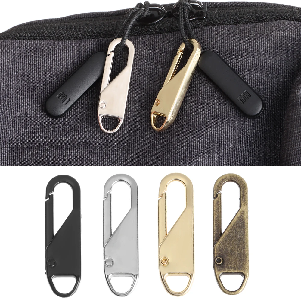 

4Pcs Removable Zipper Head Small Multifunction Backpack Metal Slider DIY Clothing Zip Fixer for Bag Tool Sewing Kits