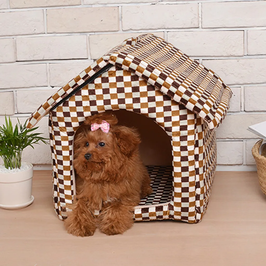 1PC Pet Dog Bed & Sofa Warming House Soft Nest Winter Kennel For Puppy Cat Plus Size Small Medium Dogs | Дом и сад