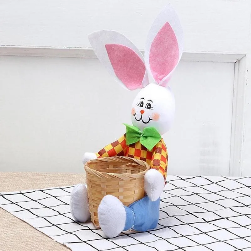Милая корзина в виде кролика пасхальные яйца Подарочная коробка для конфет сумка