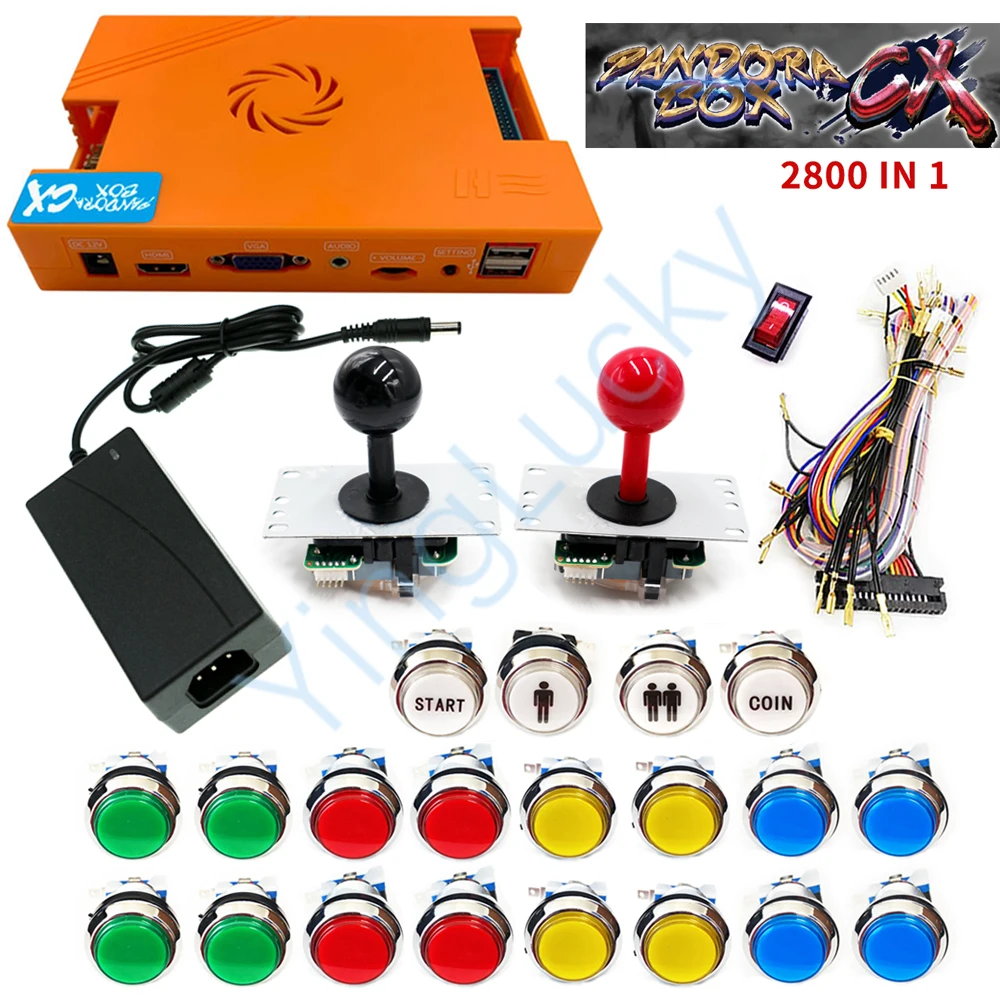 Консоль Pandora DIY kit Поддержка геймпада Plug Arcade Game Встроенная Box CX 2800 In 1|Игры с