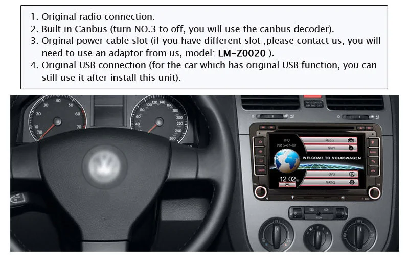 Goedkoop Eunavi 2 Din Auto Dvd-speler Voor Vw Golf Polo Jetta MK5 MK6 Passat B6 Skoda Touran Met 3G Usb Gps Bt Ipod Fm Rds Spiegel Link Swc