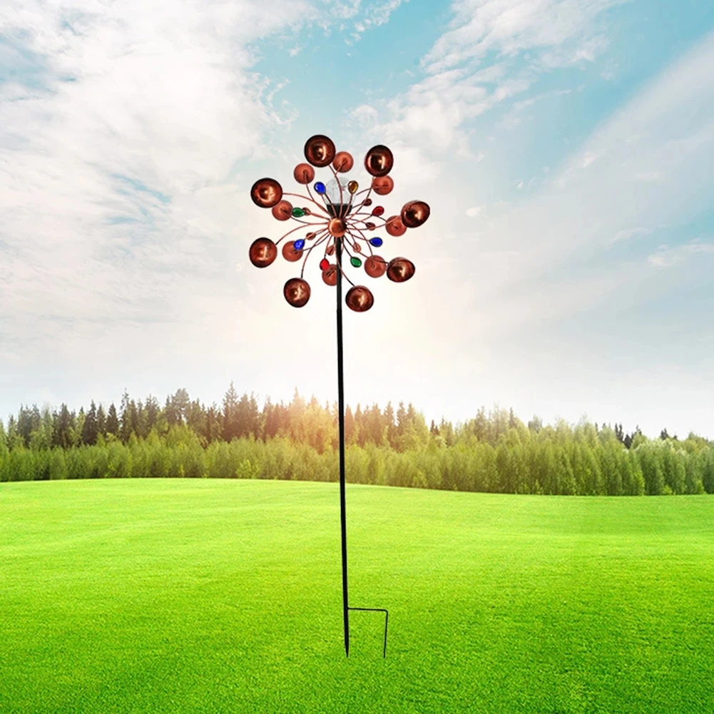 

Wrought Iron Windmill Solar Powered Light Metal Art Craft Garden Yard Landscape Decoration Home Garden Yard Kids Toys Outdoor