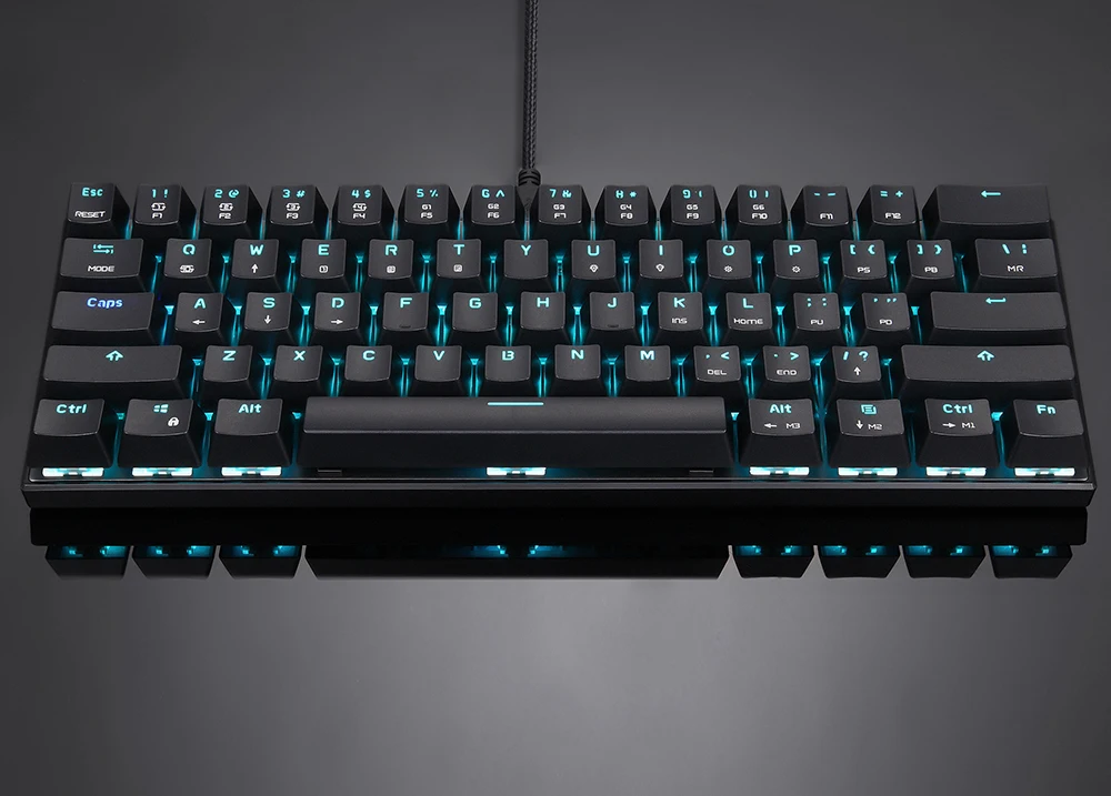 Motospeed CK62 USB Проводная/Bluetooth Двухрежимная игровая механическая клавиатура 61 клавиша RGB светодиодный подсветка для ПК компьютера геймера