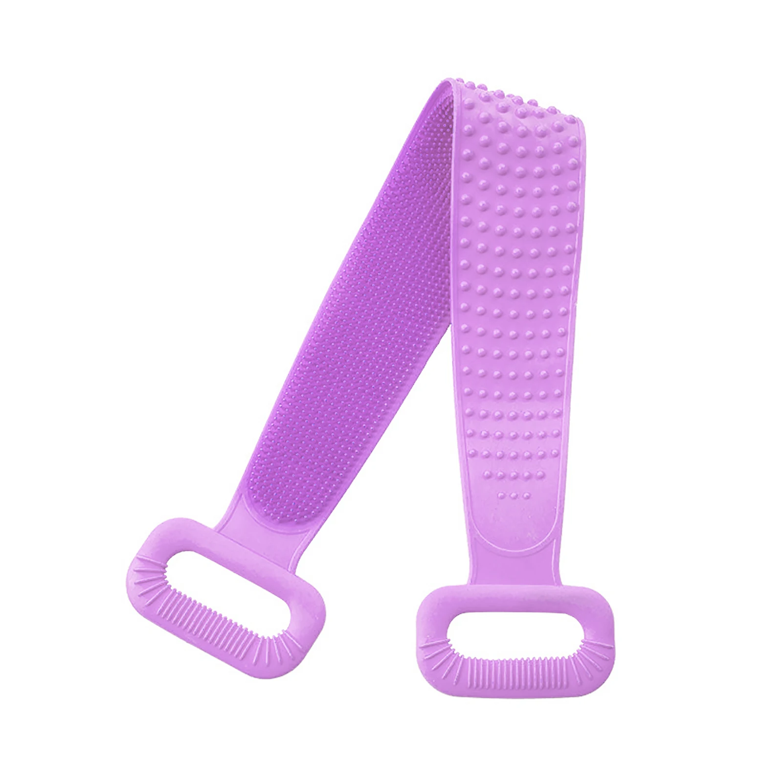 

Double Sided Long Spa Body Brush For Shower Belt Silicone Back Scrubber Skin Care Soft Exfoliating Massage Bathroom Durable