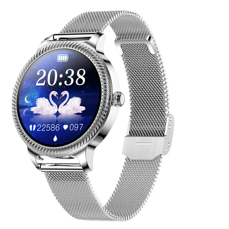 

AK38 Smart Watch for Ladies Women Luxury Star Diamond IP68 Waterproof Heart Rate Blood Pressure 1.09" HD Girl Gift Bracelet