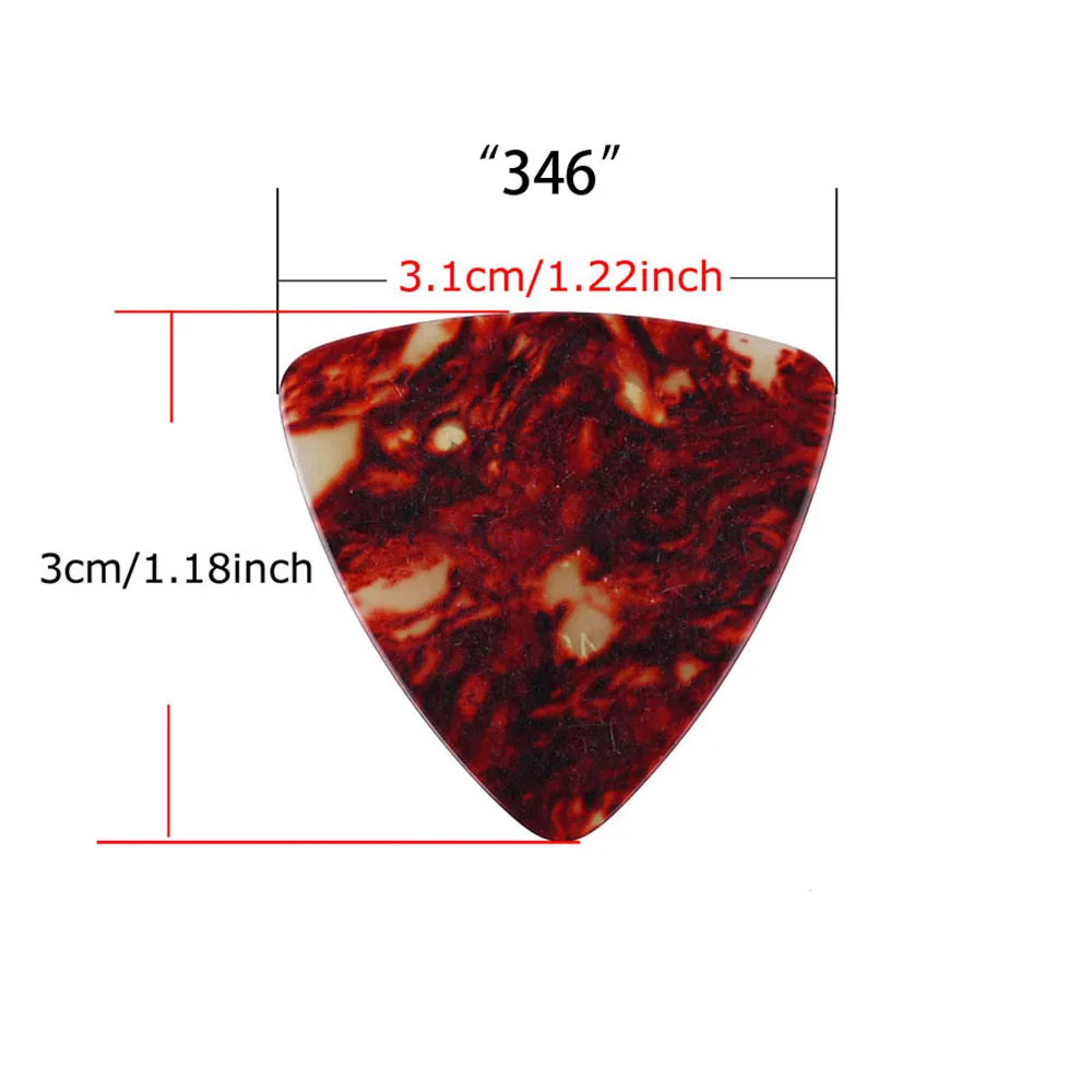 15 stücke alice zelluloid dreieck gitarre picks plektren vermittler 046 071 096 dicke für akustische elektrische gitarre zubehör fre