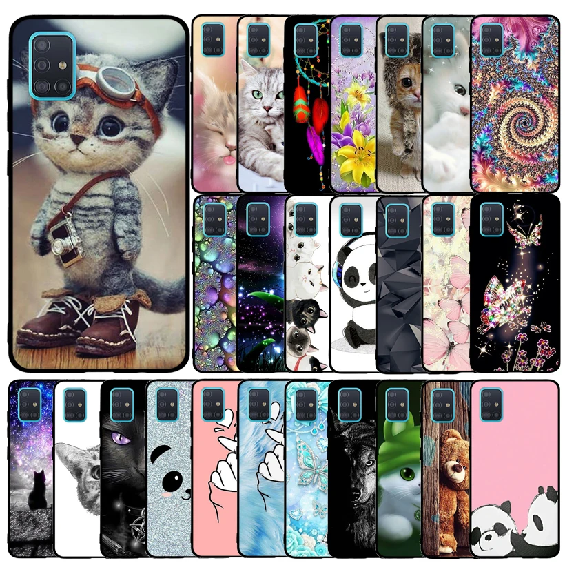 Чехол для Samsung A51 чехол Мягкая силиконовая задняя крышка телефона Galaxy GalaxyA51 A 51 SM