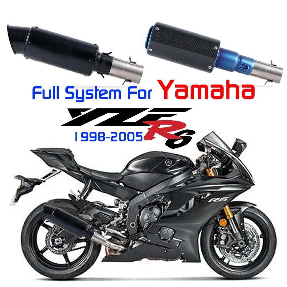 

Слипоны для Yamaha R6 yzf-r6 2006-2014 средняя звеньевая труба с дБ-убийцей мотоциклетная полная система глушитель выхлопных газов