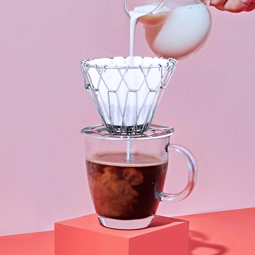 

Складной держатель-капельница для кофе, из нержавеющей стали