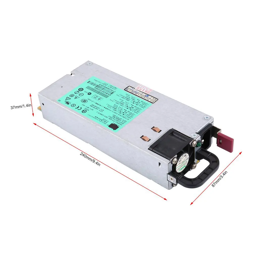 

94% Efficiency 1200W Switching Power Supply for GPU Open Rig Mining BTC ETH Ethereum 1200 Watt DPS-1200FB A P/N 438202-001