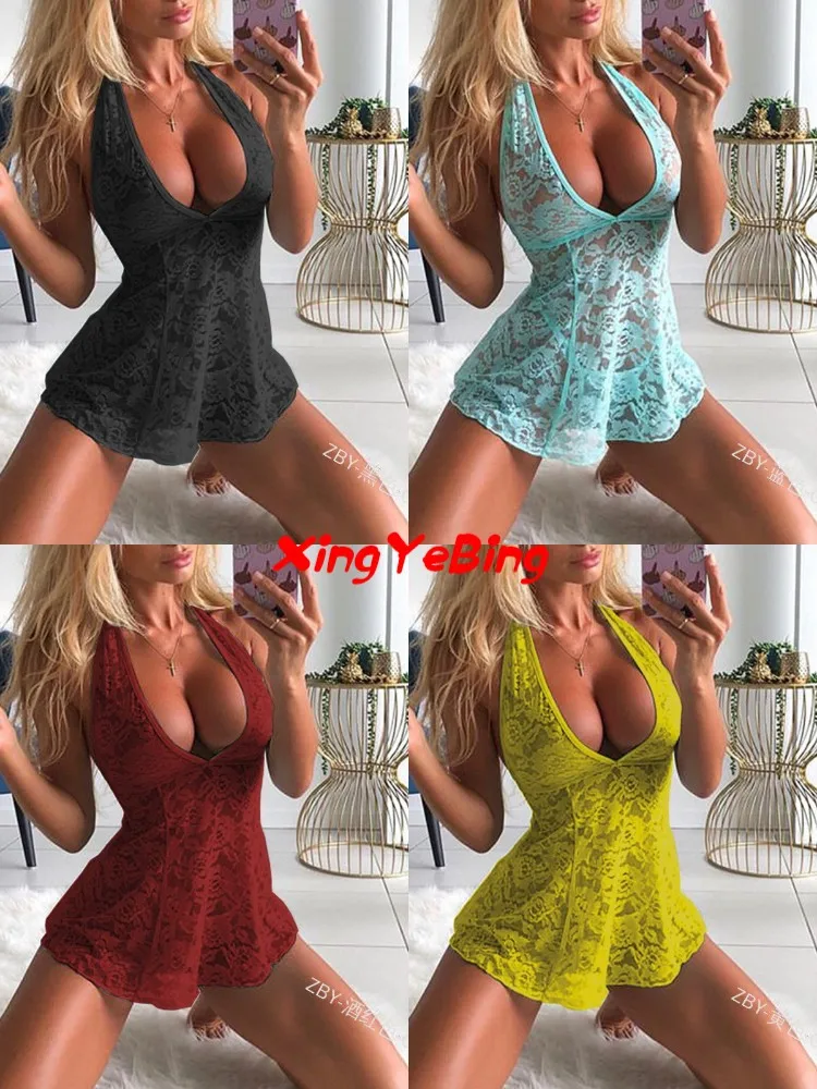 

2021 сексуальное привлекательное кружевное женское нижнее белье, Соблазнительная Сексуальная одежда, большой v-образный вырез, женское привл...