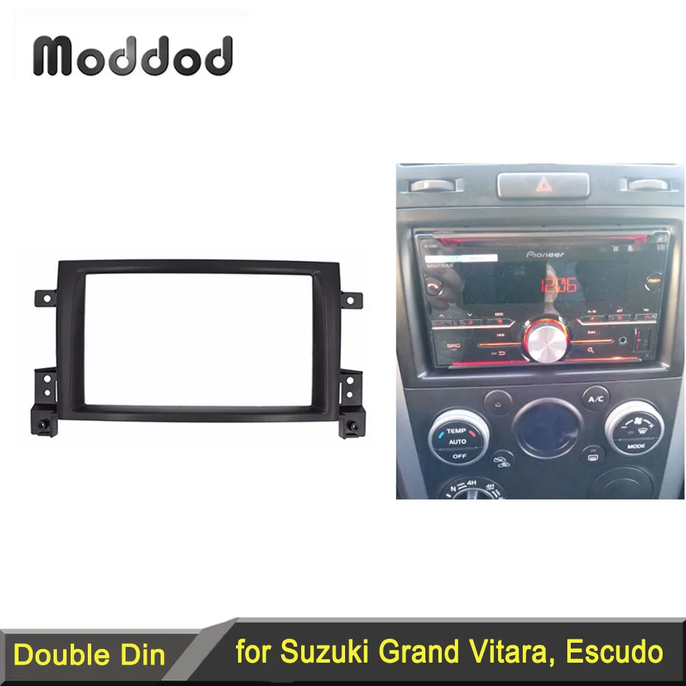 

Double Din Fascia Car Radio Panel for Suzuki Grand Vitara III Stereo Dash DVD CD GPS Trim Kit Installation Refit Frame Bezel
