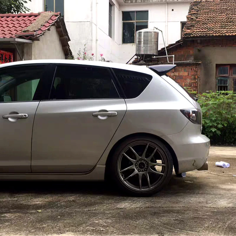 Для Mazda 3 спойлер 2006-2013 Mazda3 хэтчбек Высокое качество ABS Материал Автомобильный