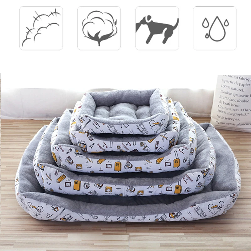 

Pet Dog Bed Sofa Mats Dogs Basket Supplies Soft Dog Bed Plush Cat Mat House Cushion Cat Bed Pet Products Animals Accessories