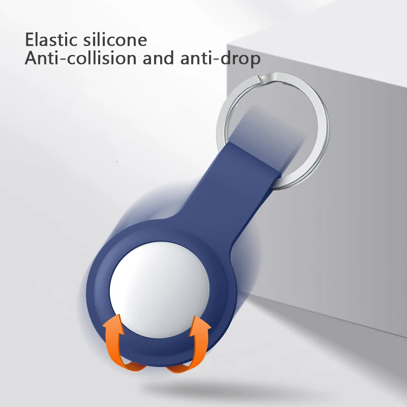 

Liquid Silicone Case For AirTags Protective Cover For Apple Location Tracker Airtag Accessories Anti-scratch Protective Sleeve