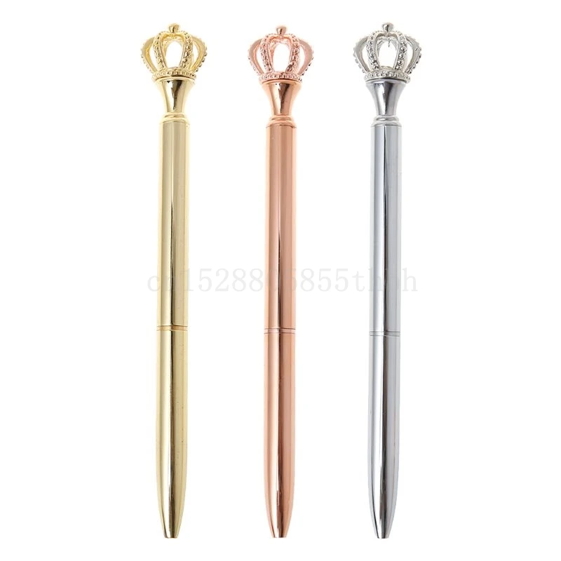 

Exquisite Shining Crown Ballpoint Pen Crystal Diamond Writing Tool Office Supplies Student Stationery