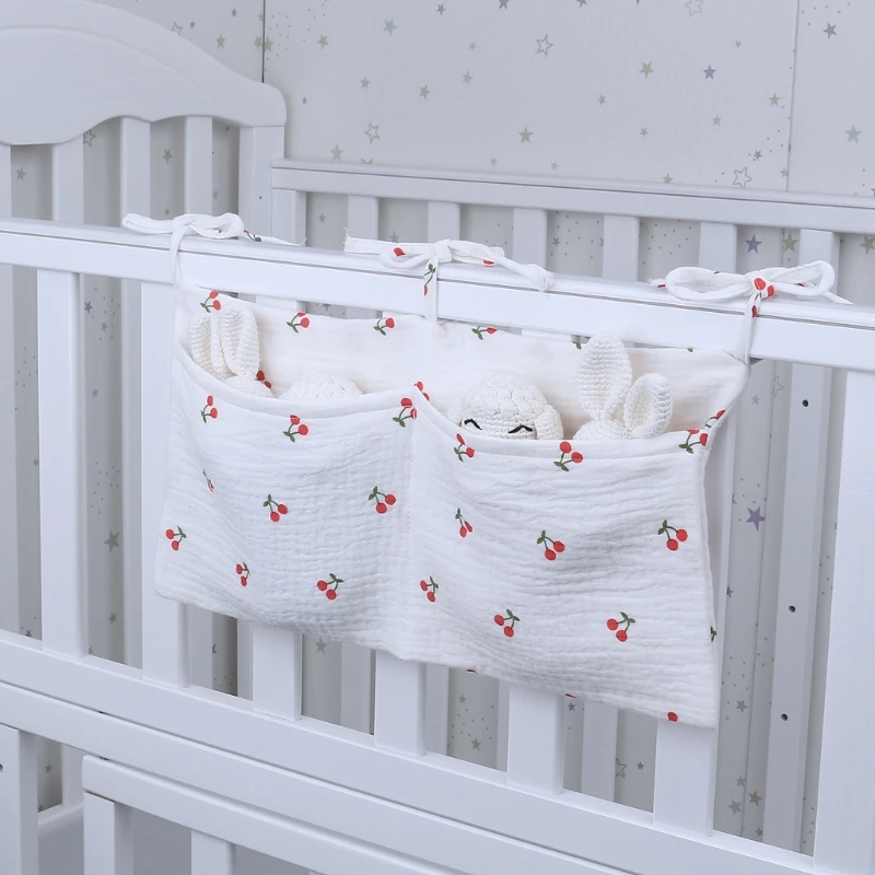 1pc Portable Baby Crib Storage Bag Multifunctional Newborn Bed Headboard Organizer For Kids Baby Bedding Diaper Bag