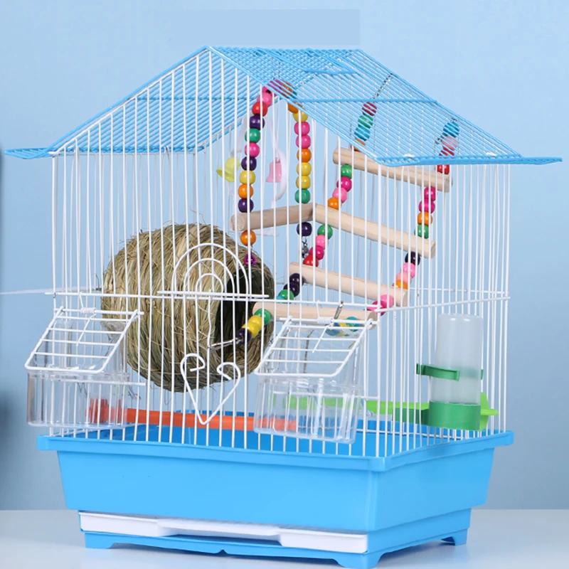 

Пластиковый поднос из нержавеющей стали для птиц, прямоугольная птичья клетка, металлические маленькие домики, уличные товары для домашних...