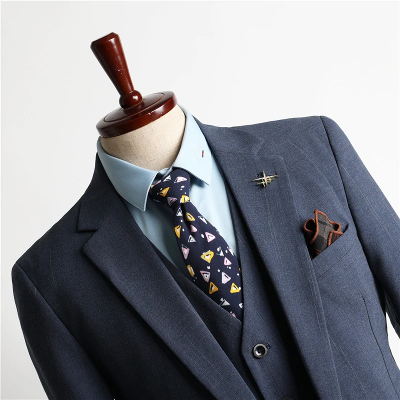 

Groom suit suit, men's three-piece dress, casual formal wear, handsome small suit, Korean version of self-cultivation, England
