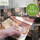 Funlife футболкаБлестящий1520 см Черный Коралл мраморная плитка наклейка водонепроницаемый ПВХ DIY стены искусства для ванной кухни Кемпер домашний декор