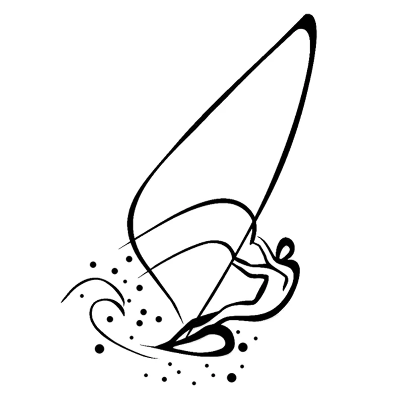 

10.2*14.7CM Car stickers Interesting Sail Yacht Water Sport Extreme Vinyl Decals Handsome And Cool car stylings