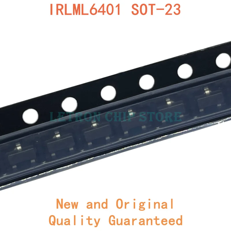 50 шт. IRLML6401TRPBF IRLML6401 СОТ 23 SOT23 P CH 4.3A 12V SMD MOSFET Новый и оригинальный IC