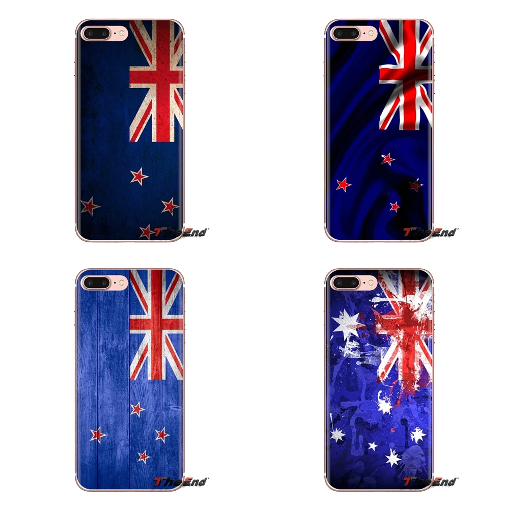 Силиконовый Корпус чехол новый национальный флаг Новой Зеландии баннер для Samsung