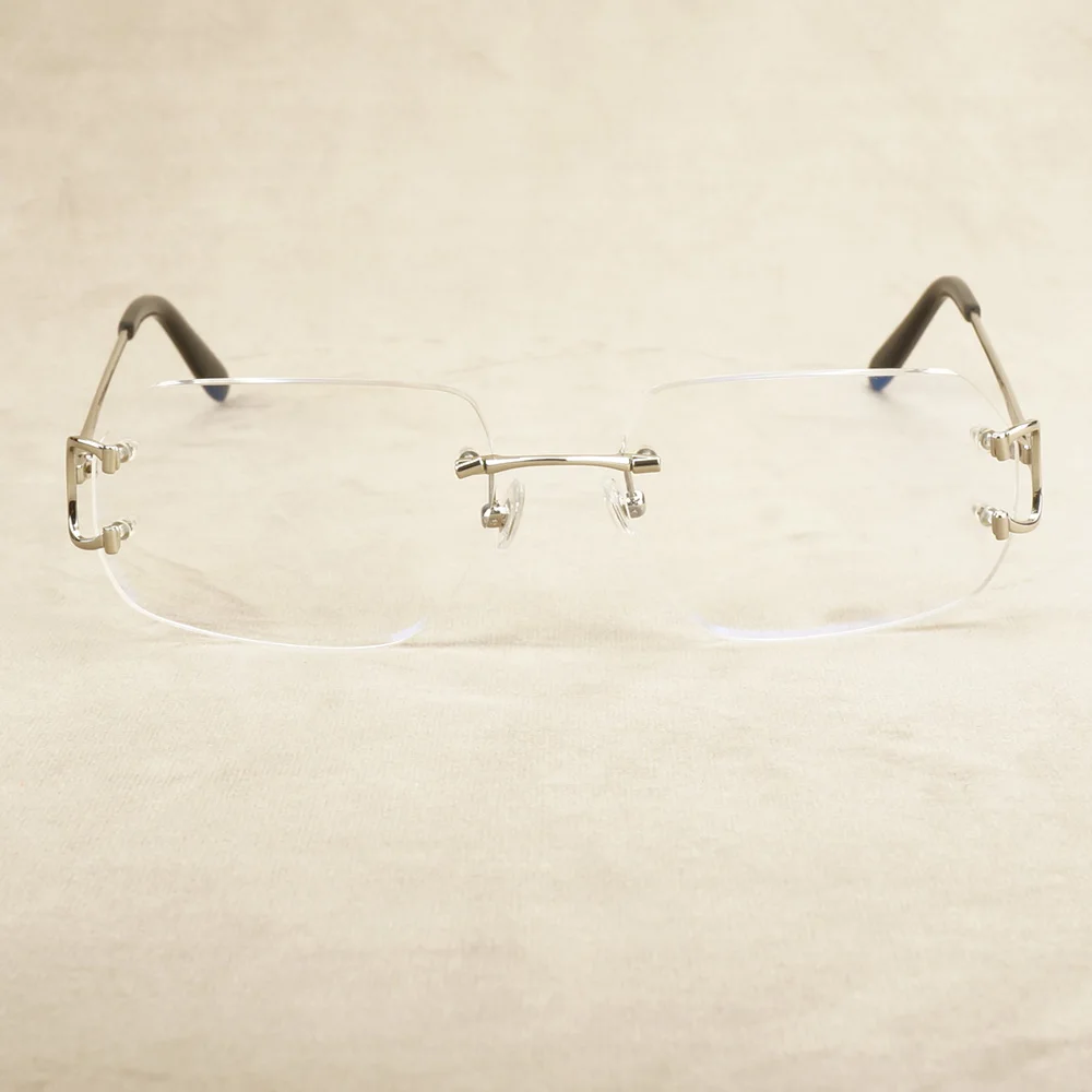 Оправа для очков компьютера многогранные прозрачные очки мужчин роскошная