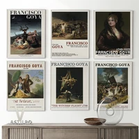 francisco goya romanticism exhibition museum poster rococo vintage art prints wall stickers canvas painting living room decor