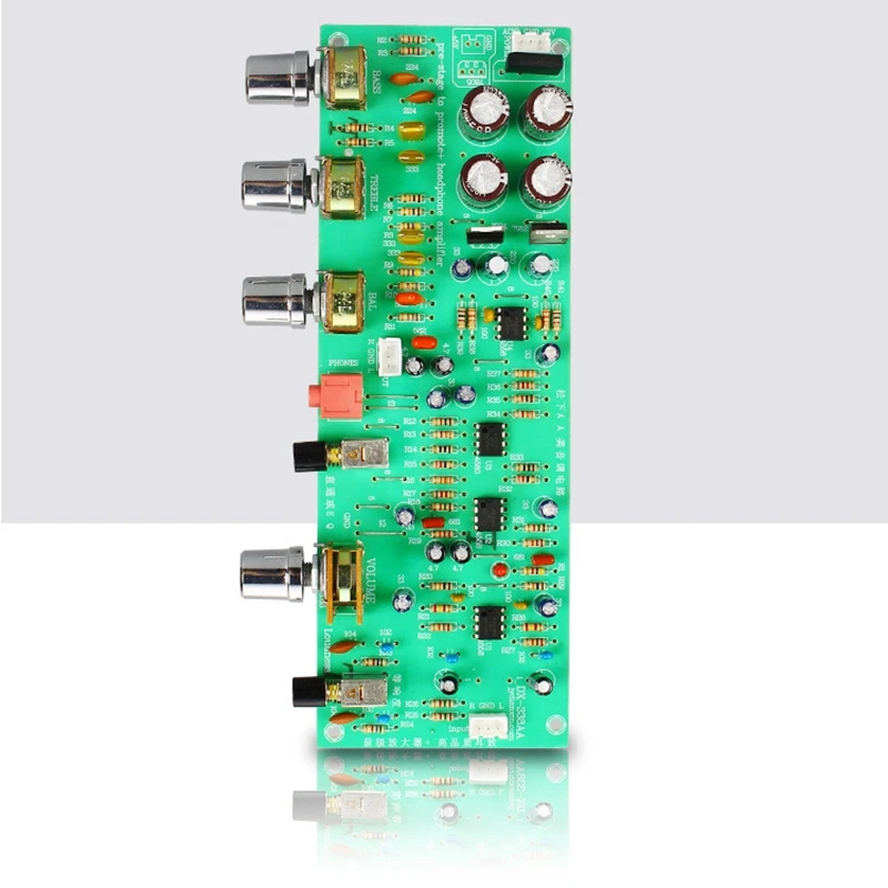 Двойной 12V DX338A Hi-Fi предусилитель тональная плата бас объем Управление доска