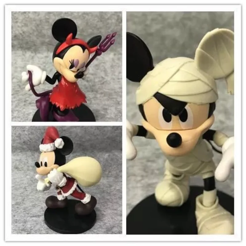 

Bandai genuine new sound anime spot Disney three Mickey Mouse Christmas Mickey Mummy Mickey Little Devil Minnie